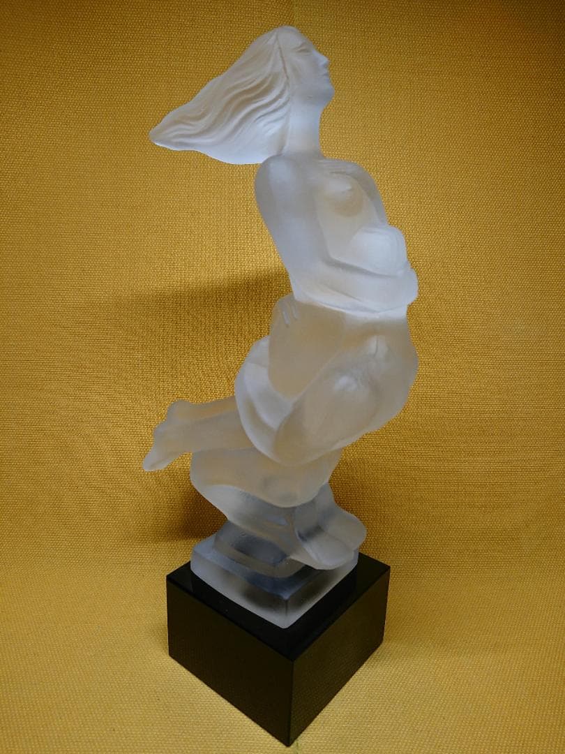 【美品】人形　ガラス　アールデコ　置物　インテリア　工芸品　美術品　A2886