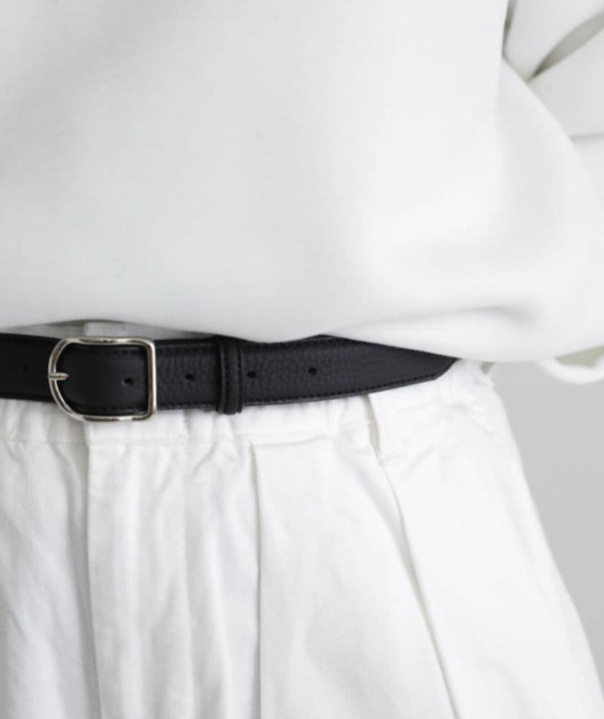 ERA. イーラ SHRINK AUTHENTIC BELT 黒 ベルト J＆M