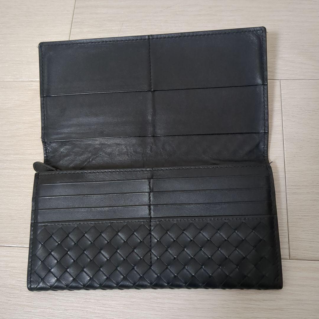 BOTTEG AVENETA ボッテガヴェネタ 長財布 イントレチャートブラック