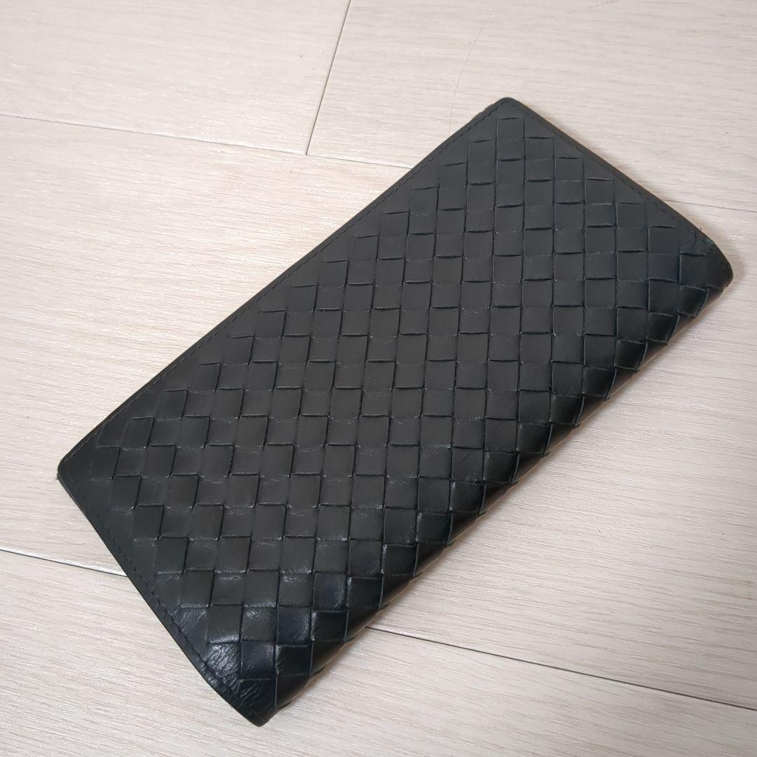 BOTTEG AVENETA ボッテガヴェネタ 長財布 イントレチャートブラック