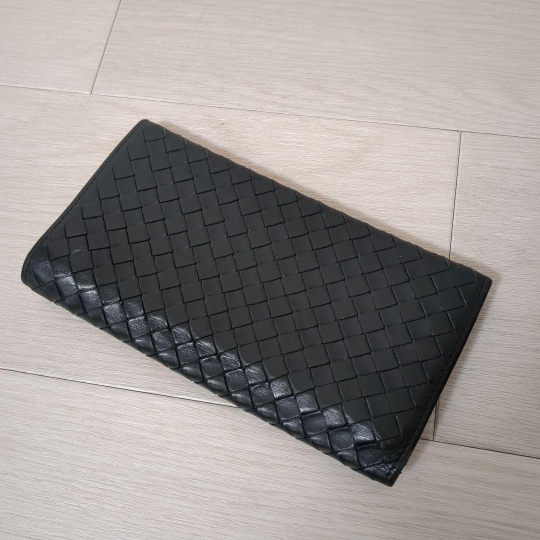 BOTTEG AVENETA ボッテガヴェネタ 長財布 イントレチャートブラック
