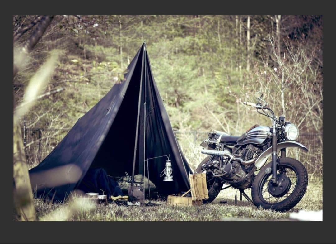 moose　polyester & cotton tarp KURO