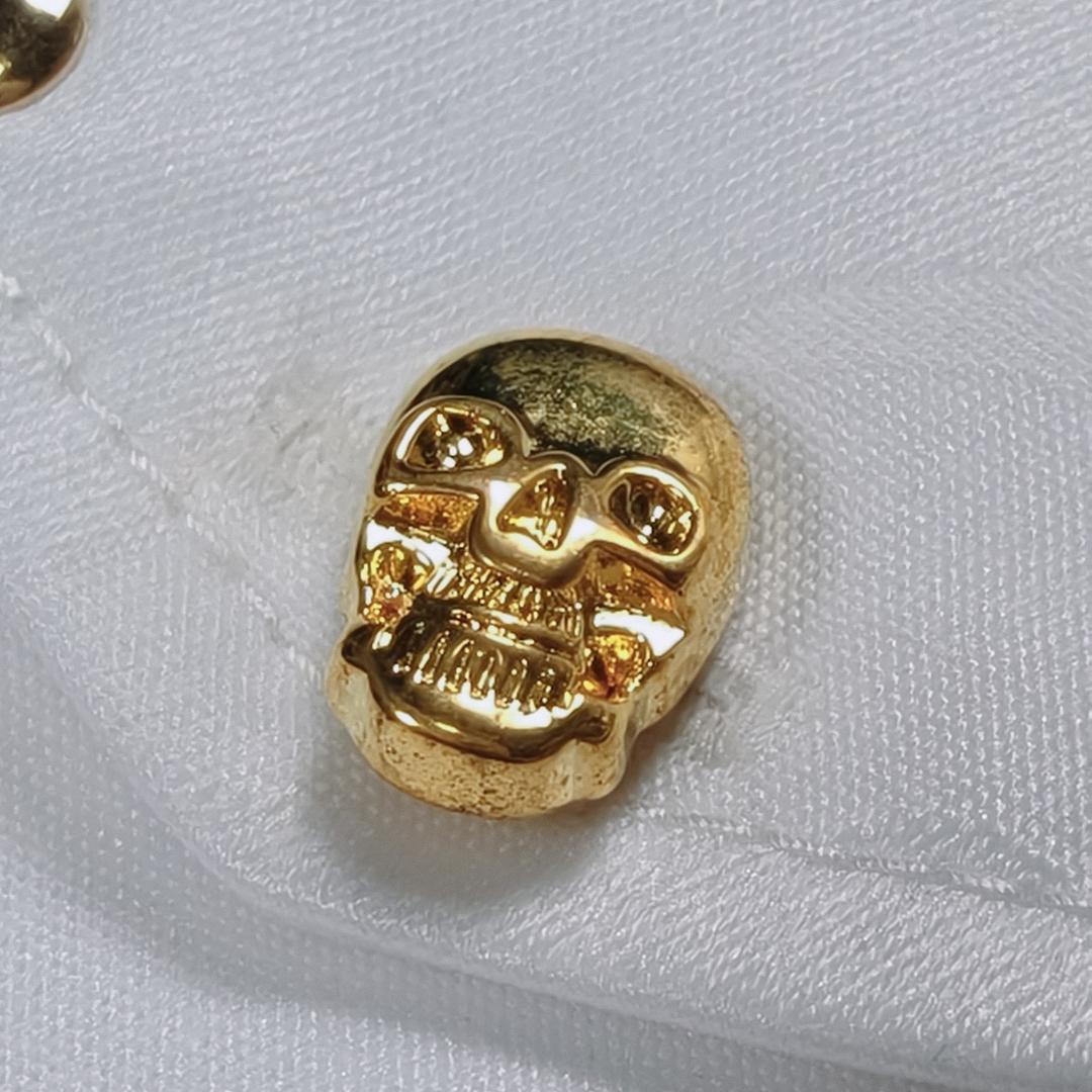 未使用 MARK&LONA ゴルフ スカート ホワイト カモ 38 M