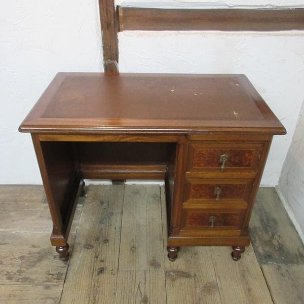イギリス アンティーク 家具 レディーデスク 机 木製 マホガニー 6630d