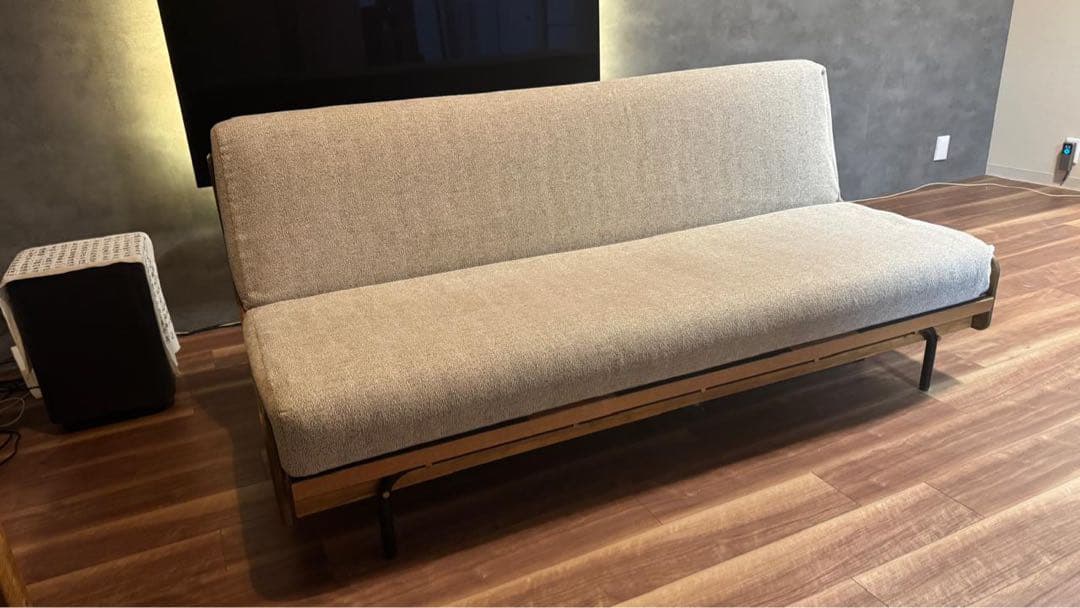 値下　ジャーナルスタンダードHABITATハビタ ソファベッドベージュ180cm