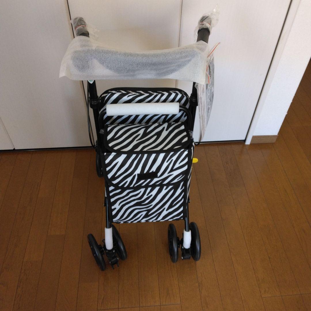 シルバーカー　アンサンブルゼブラ柄 調整可能ハンドル　7月18日まで値下げ中