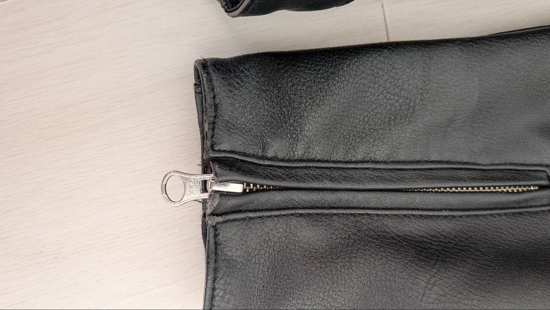 河*豚様 SIMSON ブラックレザー バイカー用ジャケット