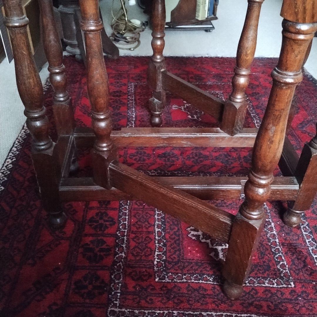 アンティーク　ゲートレッグテーブル　バタフライテーブル　イギリス　英国　小振り