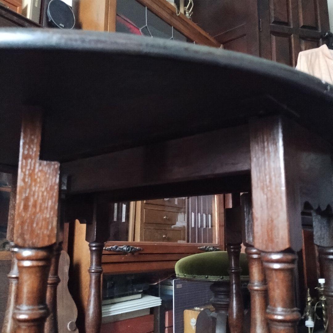 アンティーク　ゲートレッグテーブル　バタフライテーブル　イギリス　英国　小振り