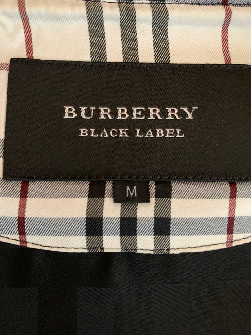 最終値下げ！極美品　BURBERRY黒 チェック柄 フルジップジャケット