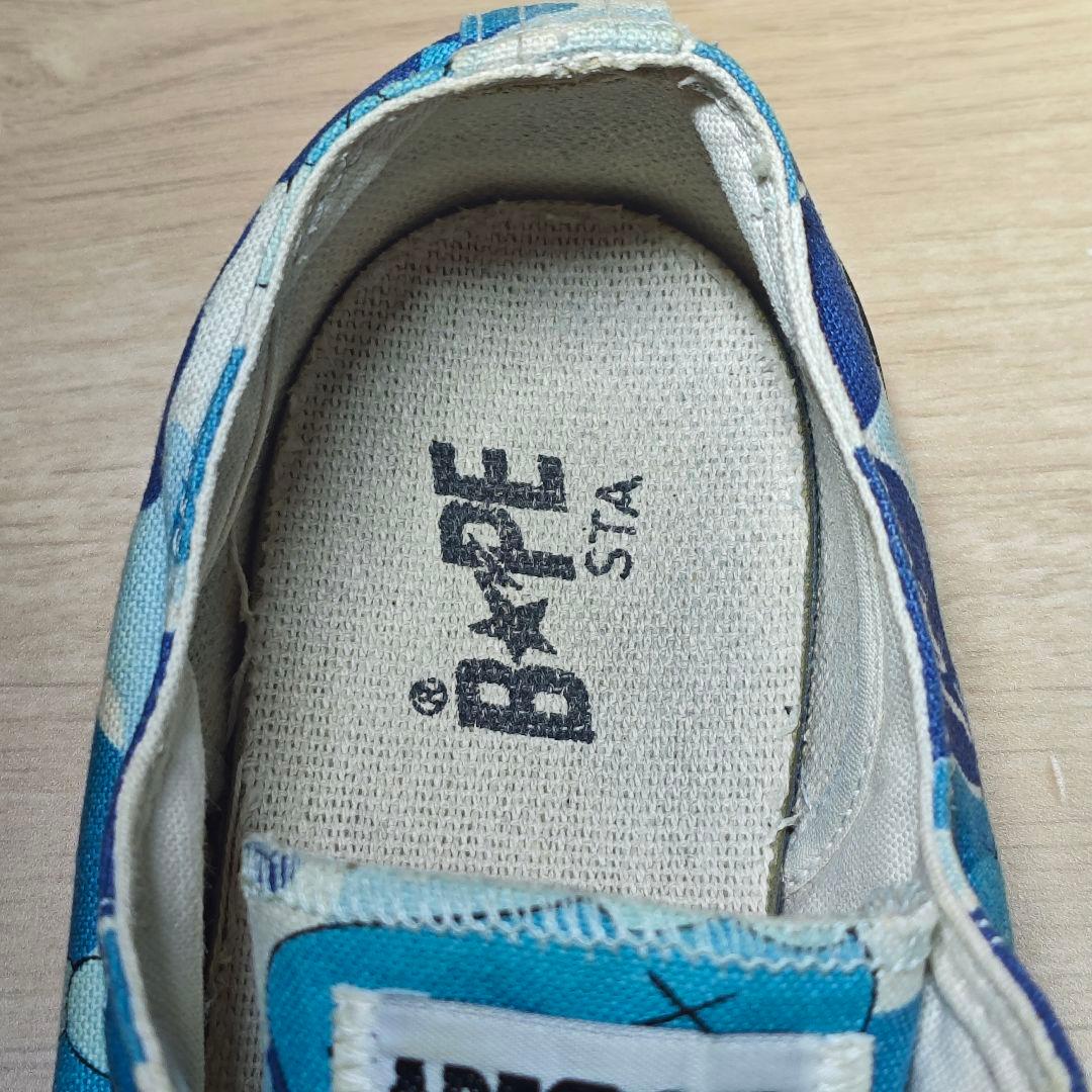 KAWS × BAPE コラボ 迷彩 スニーカー 27cm 青