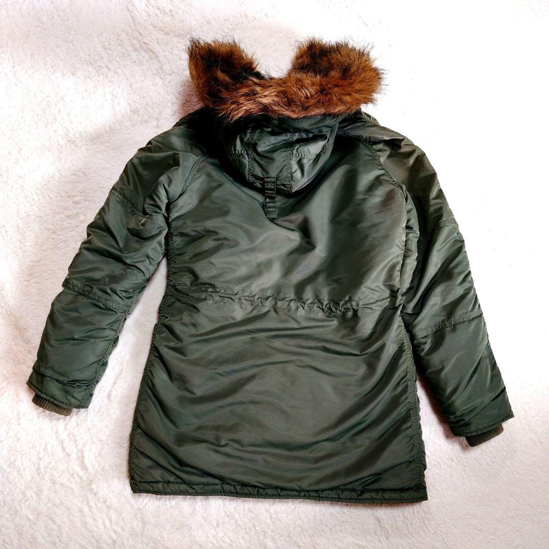 ALPHA N-3B 美品 カーキ Sサイズ ミリタリージャケット ラグラン