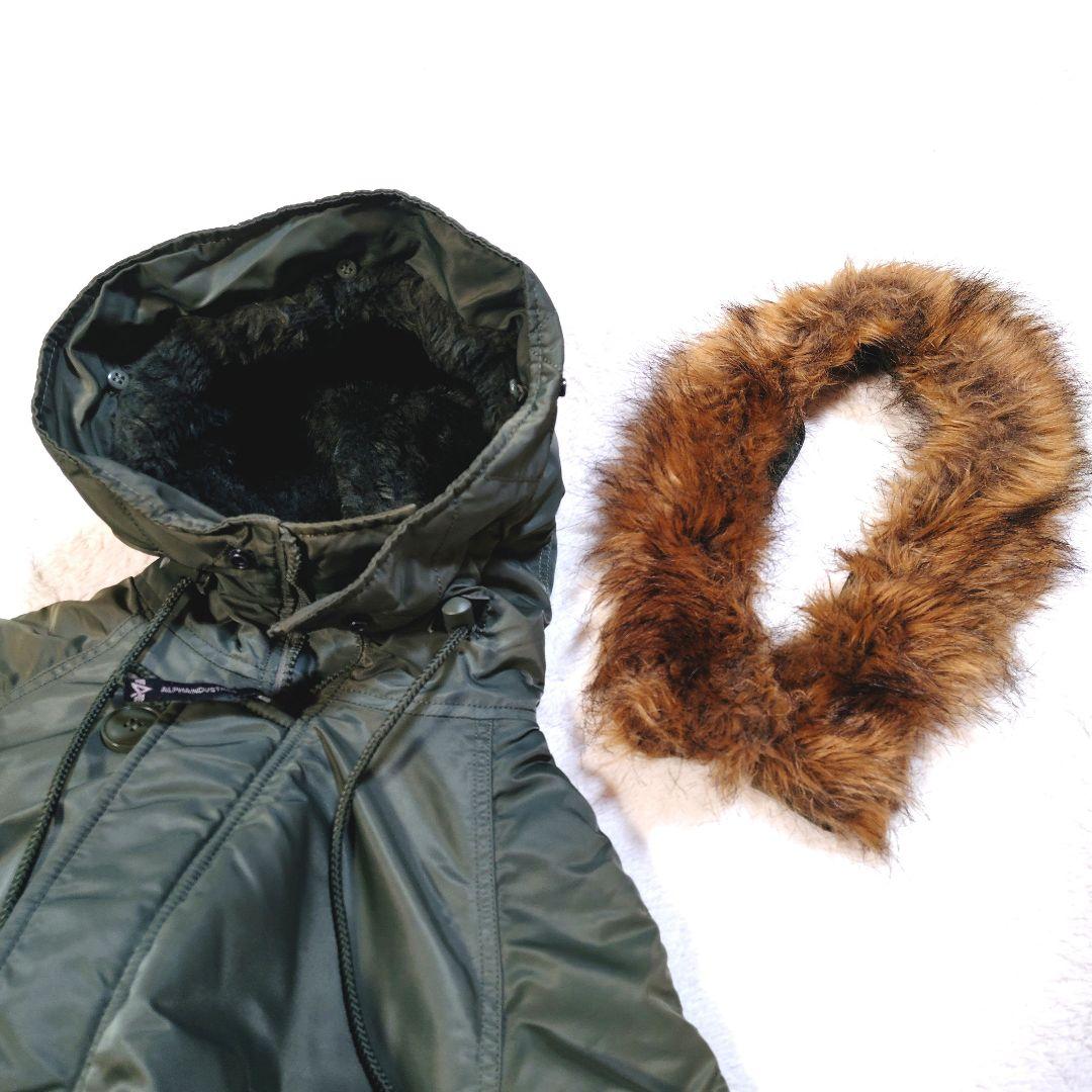 ALPHA N-3B 美品 カーキ Sサイズ ミリタリージャケット ラグラン