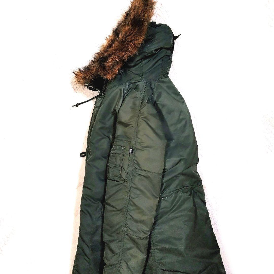 ALPHA N-3B 美品 カーキ Sサイズ ミリタリージャケット ラグラン