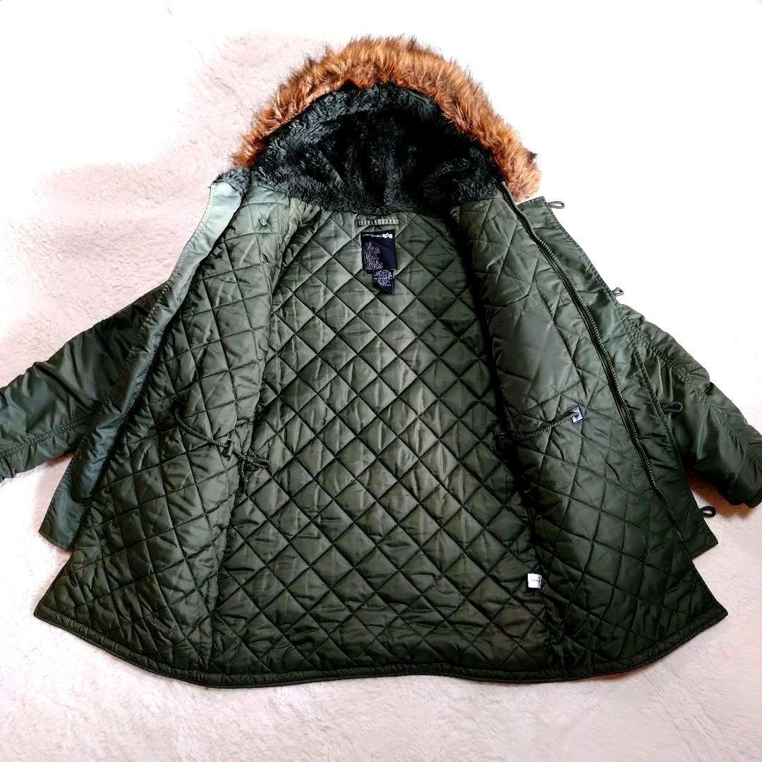 ALPHA N-3B 美品 カーキ Sサイズ ミリタリージャケット ラグラン