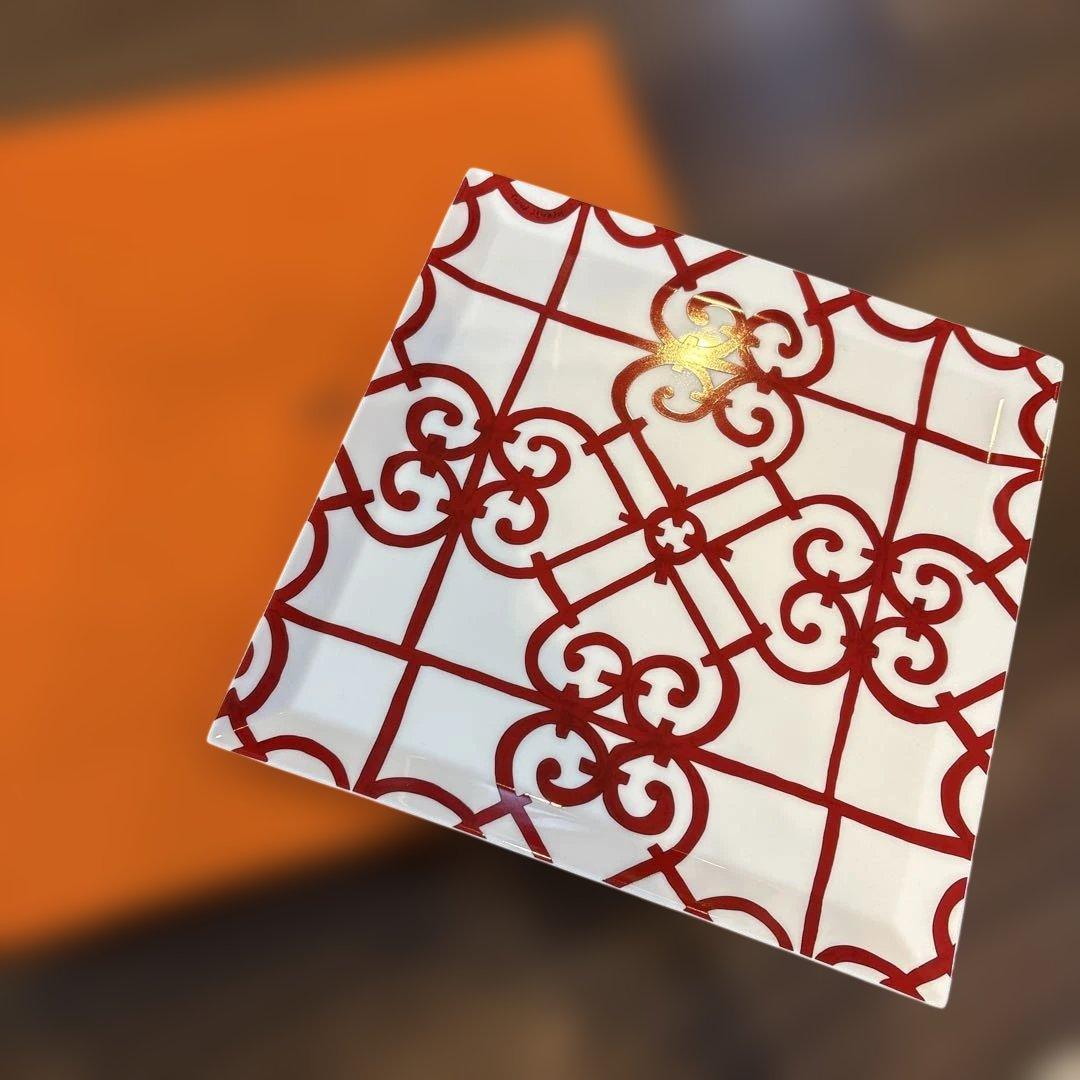 【新品未使用】HERMES スクエアプレート26.5cm