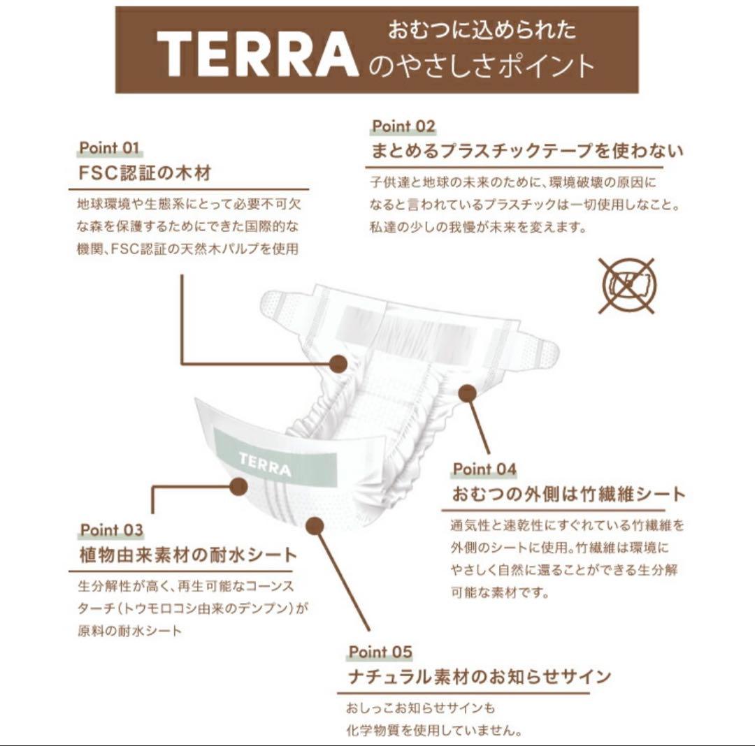 まんまる TERRA 植物由来のオムツ パンツタイプ 6パックセット