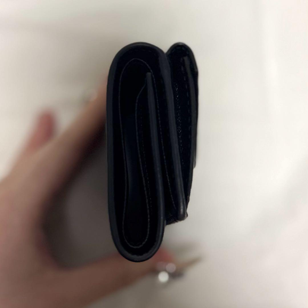 PRADA 三つ折り財布 サフィアーノレザー ブラック