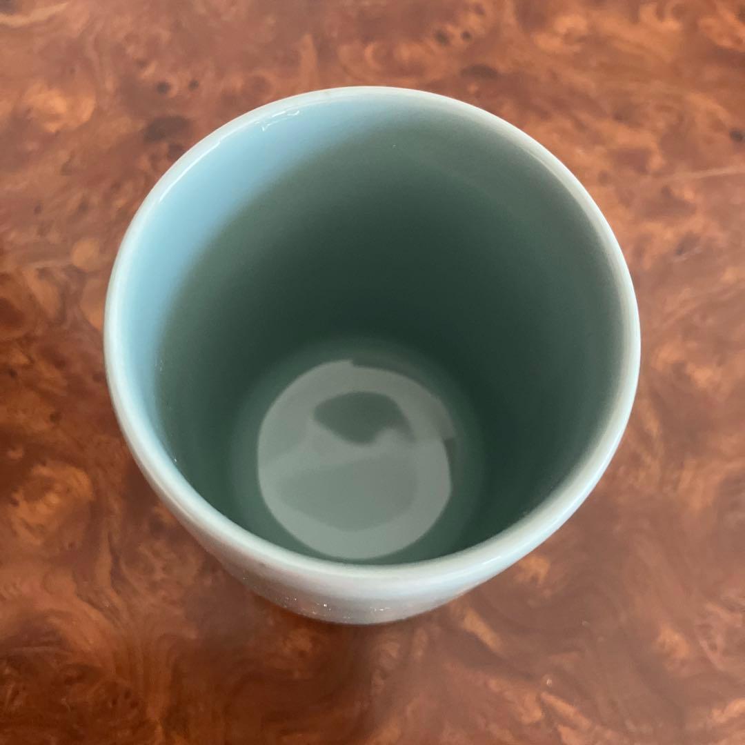 3代目諏訪蘇山　コップ　青磁　五個　　11