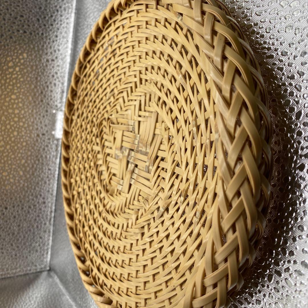 【ハンドメイド】6枚組　国産竹使用・職人手作り 竹ざる（油抜き竹使用)