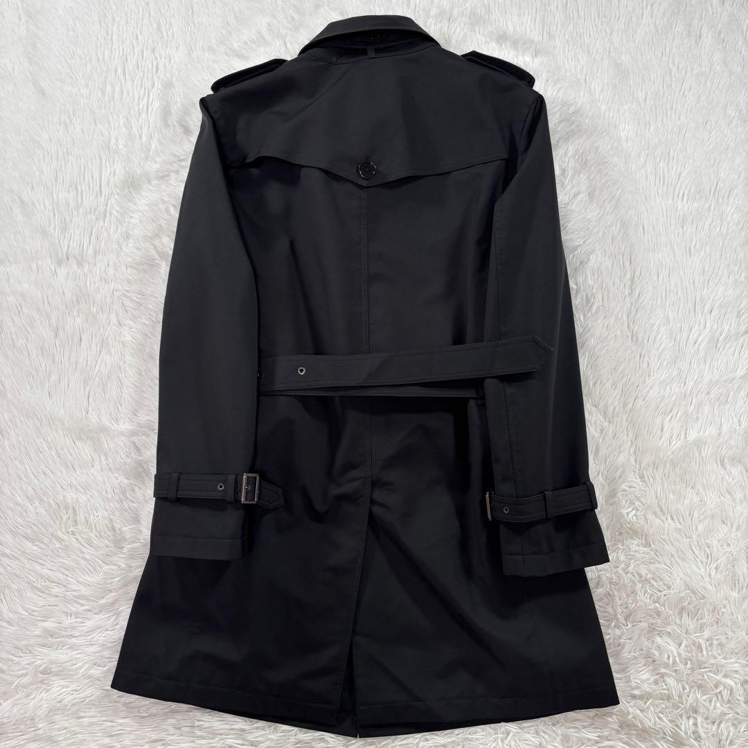 極希少 バーバリーブラックレーベル トレンチコート L ライナー付 ベルト 黒