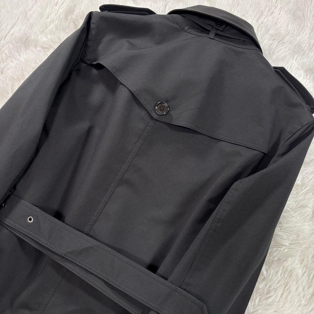 極希少 バーバリーブラックレーベル トレンチコート L ライナー付 ベルト 黒