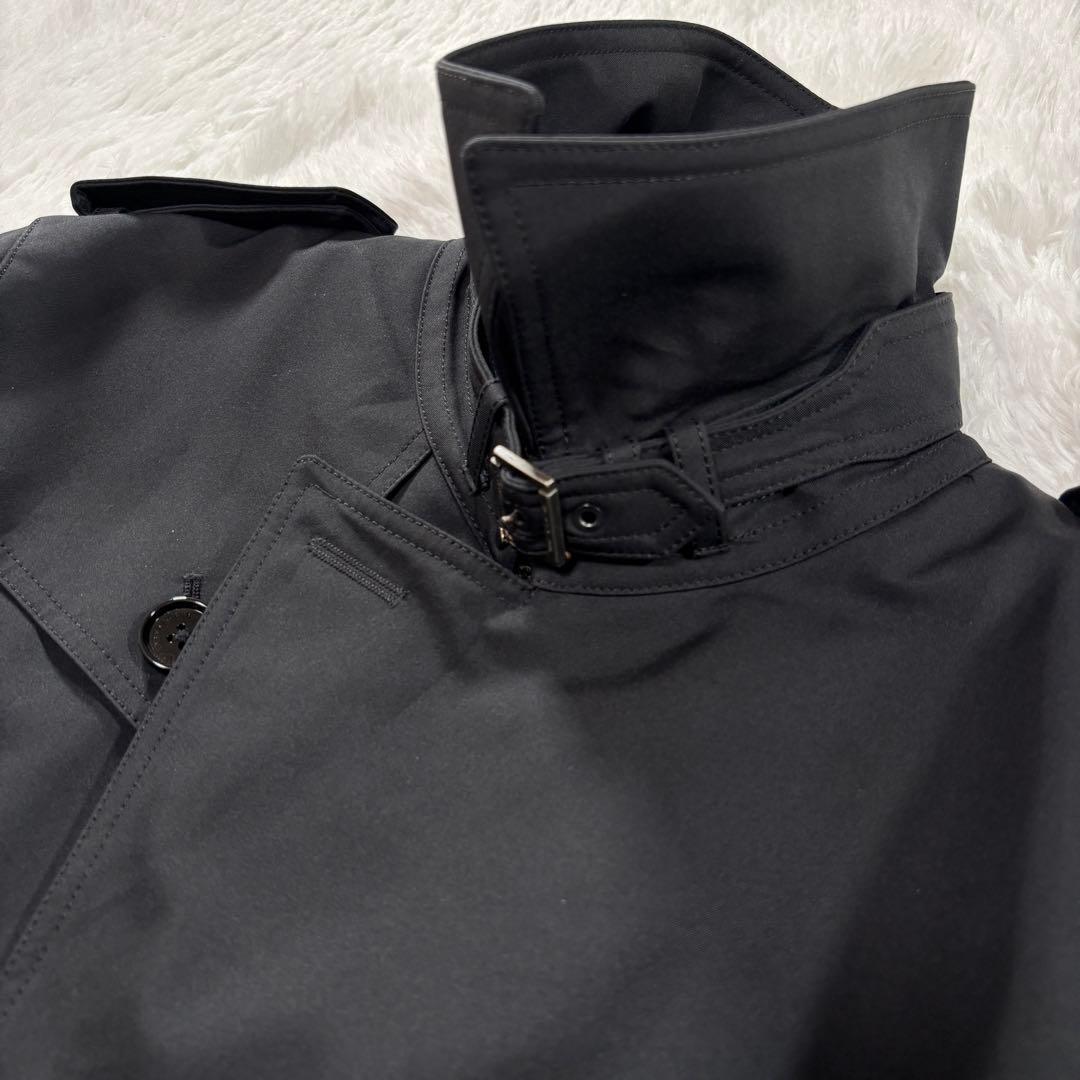 極希少 バーバリーブラックレーベル トレンチコート L ライナー付 ベルト 黒