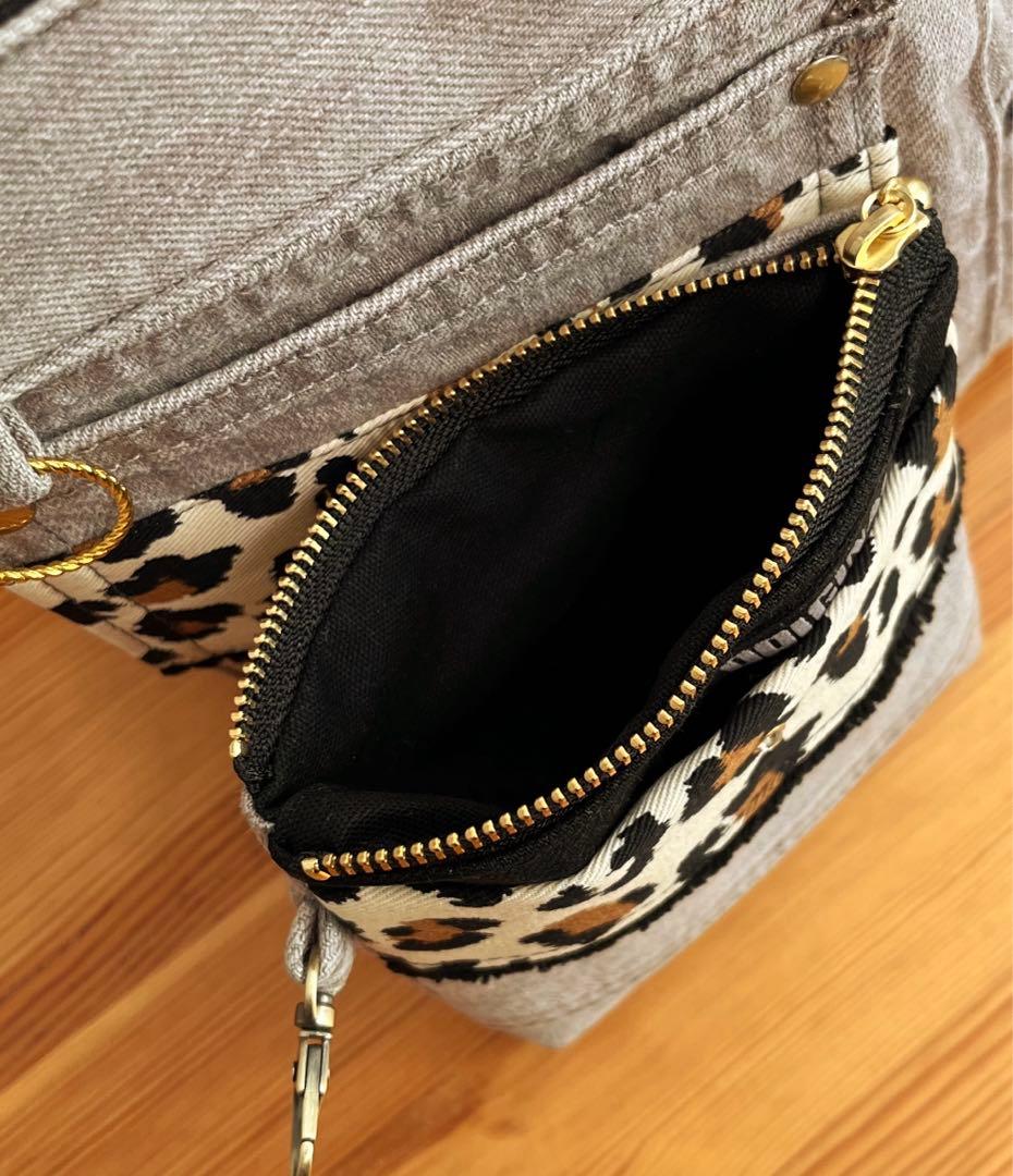 yuベージュリメイクバッグNo.814•No.815☆ハンドバッグポーチ