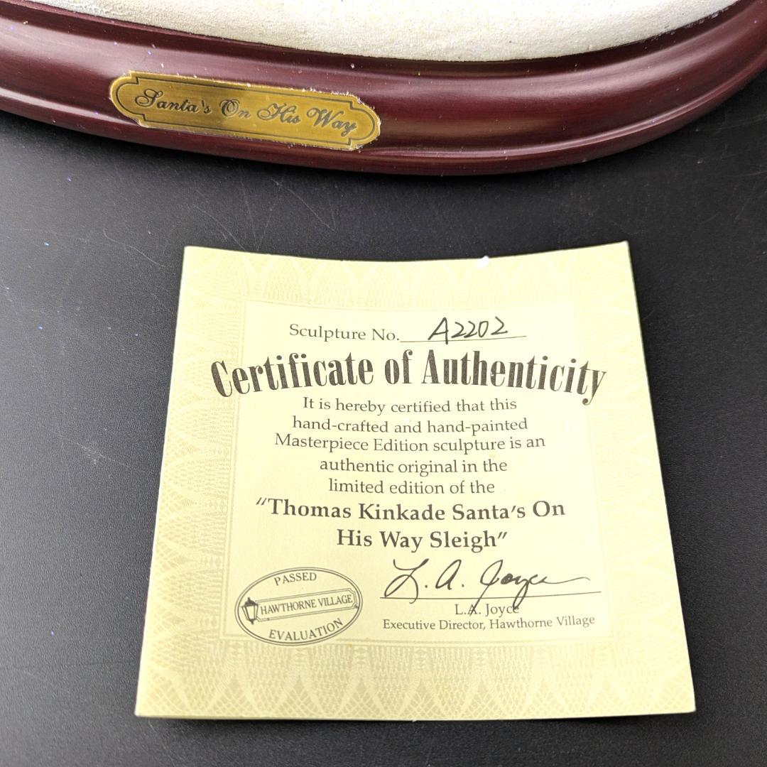 限定品 トーマスキンケード オルゴール サンタ オン ウェイ 箱・ 証明書付