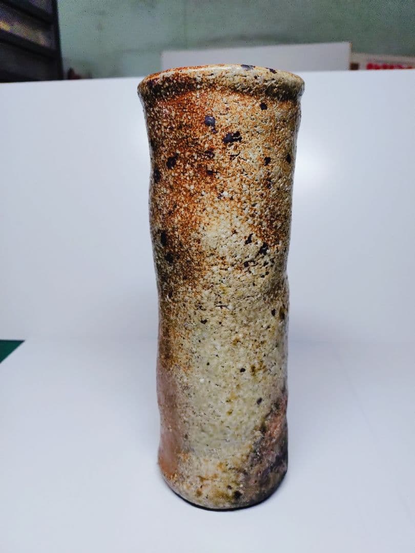 常山　陶器　フラワーベース　和