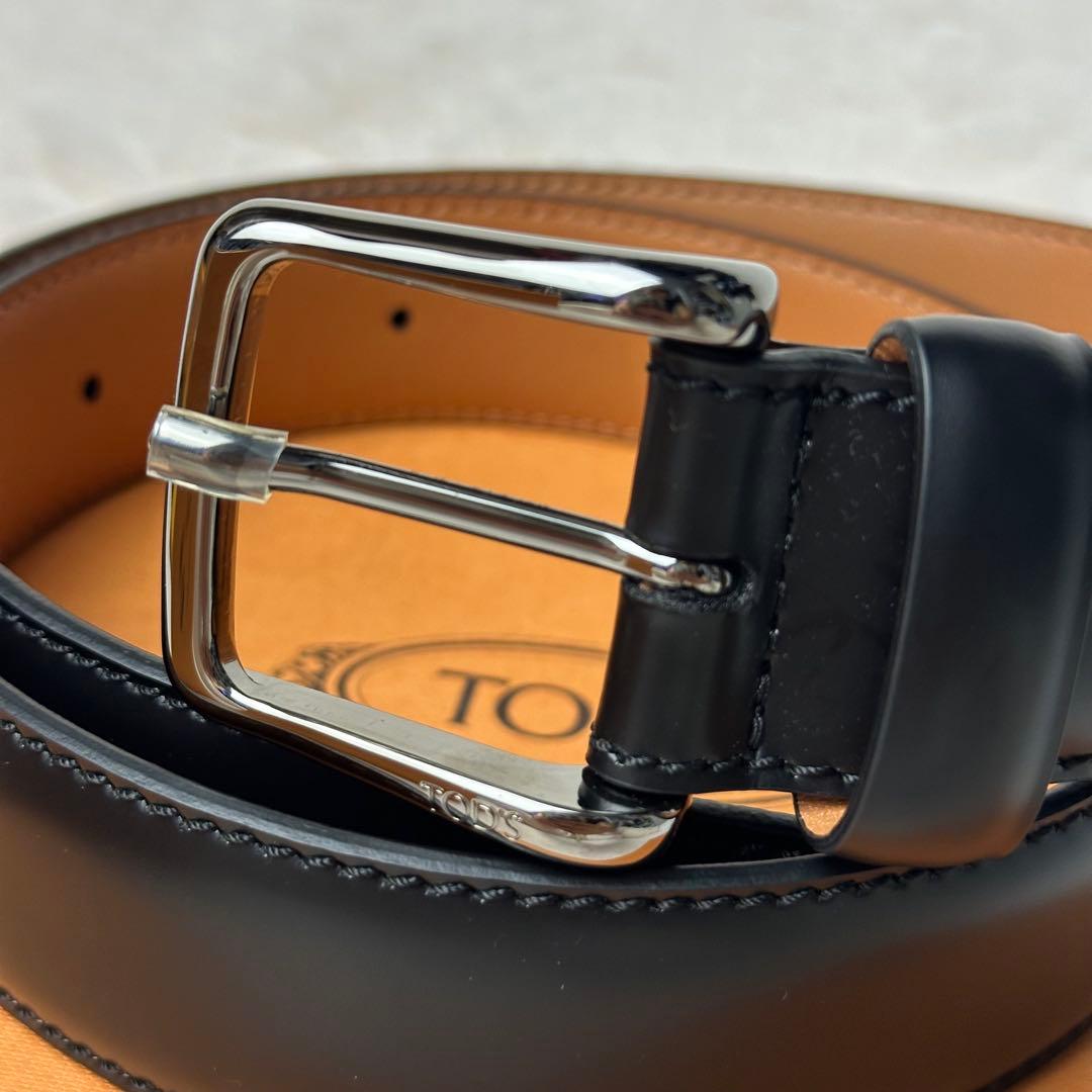 新品未使用　TOD'S トッズ ベルト ブラック 現行品 保存袋付属