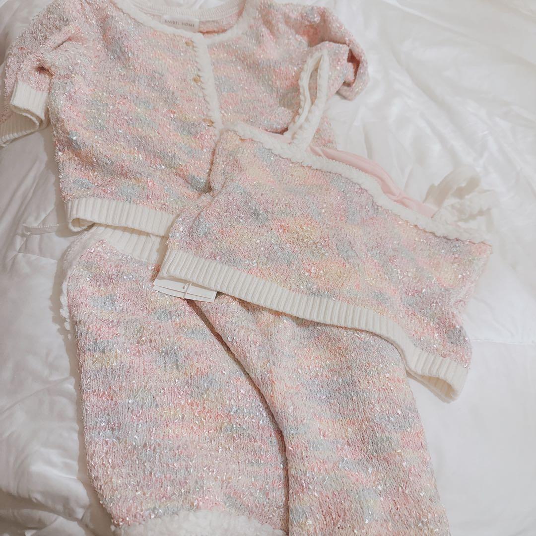 スナイデルホーム ツイードニット トップス カーディガン 上下3点セット