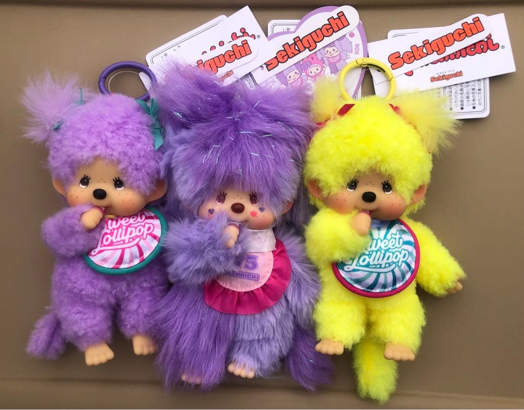 お買得‼️新品タグ付　激カワ‼️レア物　モンチッチキーチェーン3set❣️