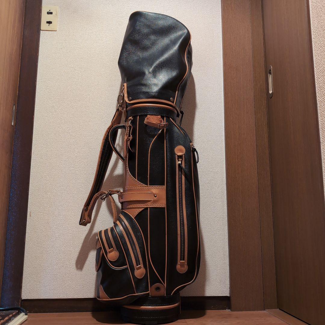 トラサルディ…ゴルフバッグ・キャディバッグ 黒と茶色