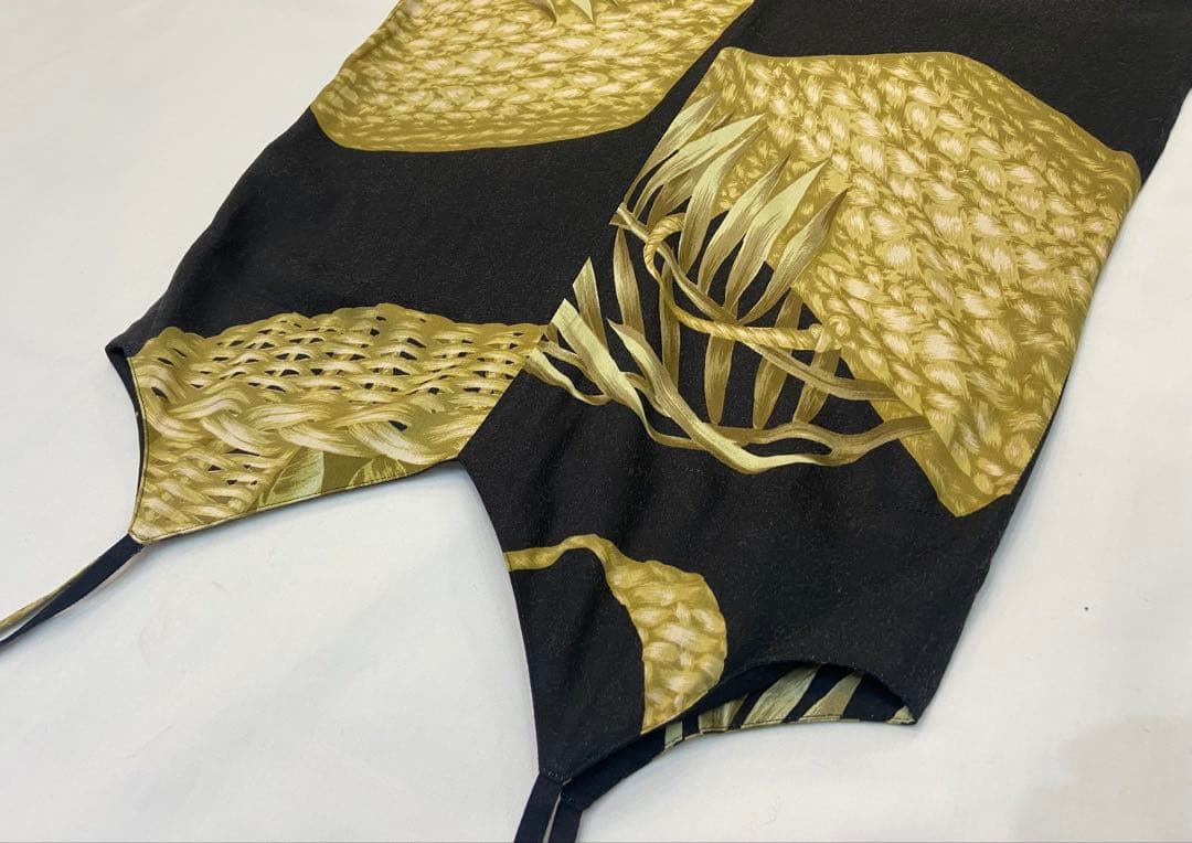 ALBAROSAリーフバスケットプリントコンビネゾン　オールインワン　つなぎ