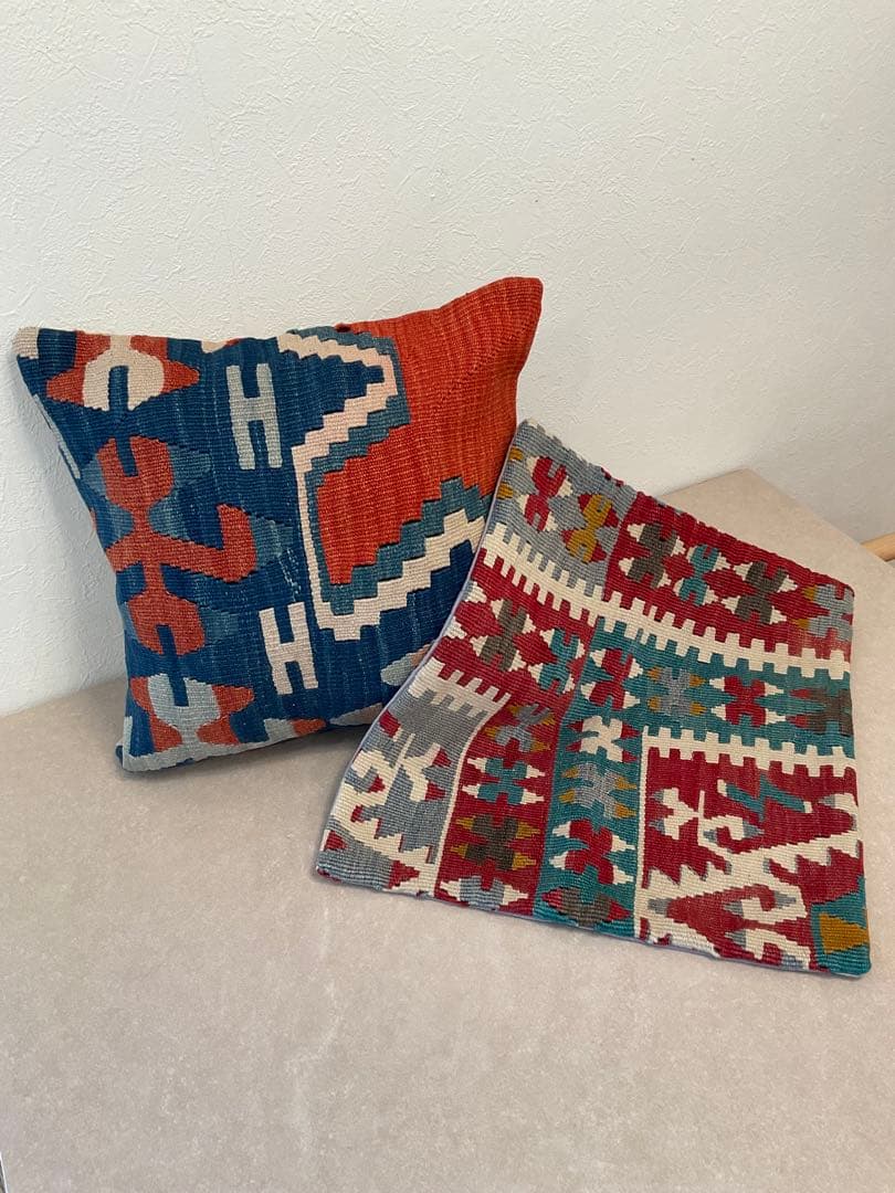 キリムクッションカバー　2点セット