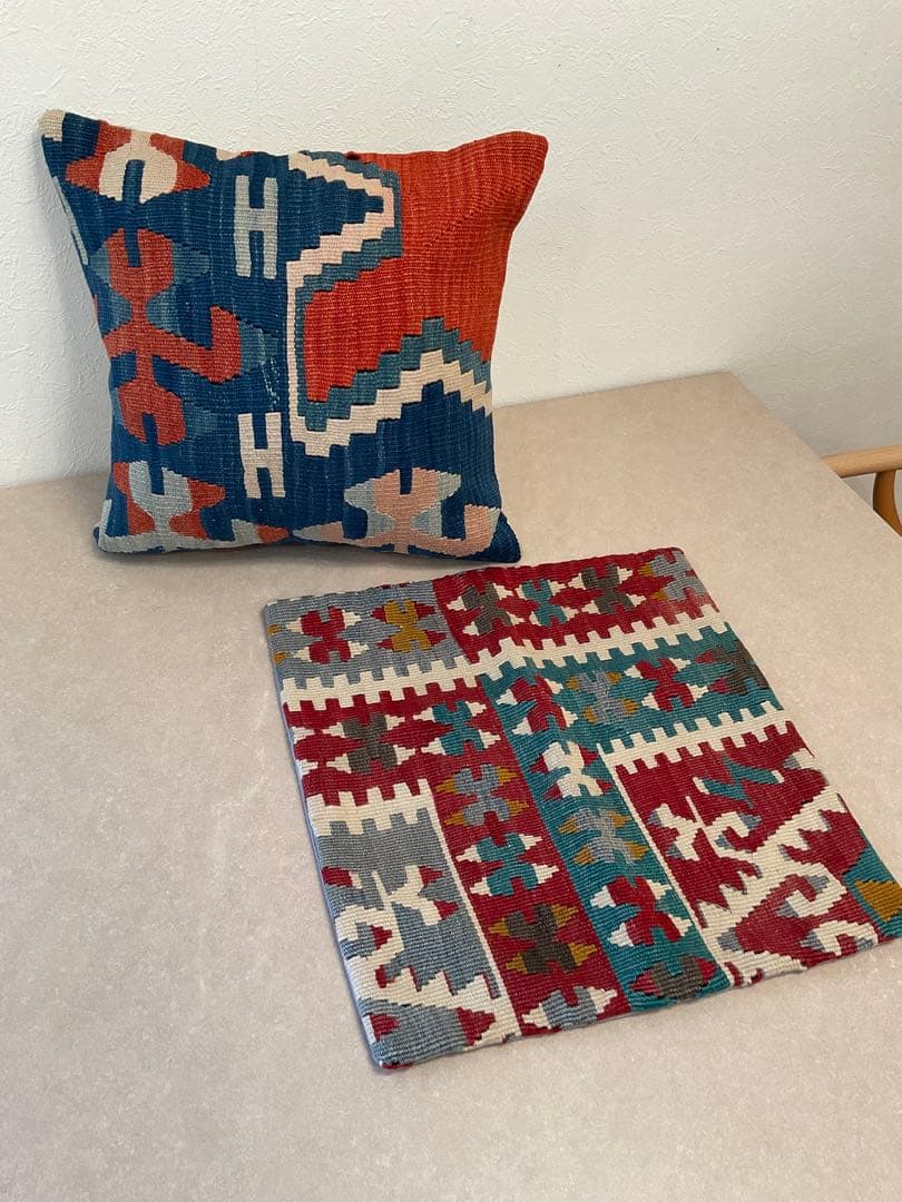 キリムクッションカバー　2点セット