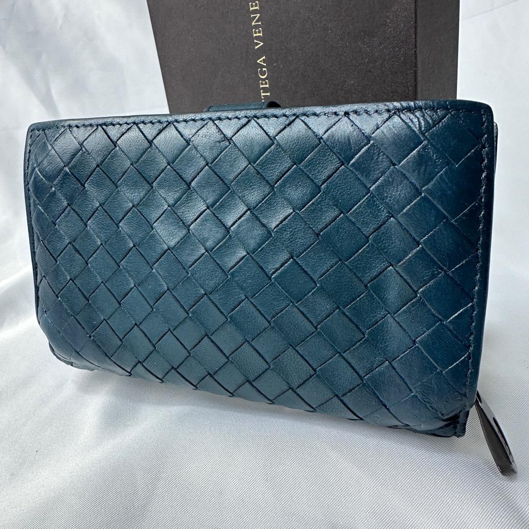 【美品】 ボッテガヴェネタ 財布 イントレチャート レザー 箱布袋付き