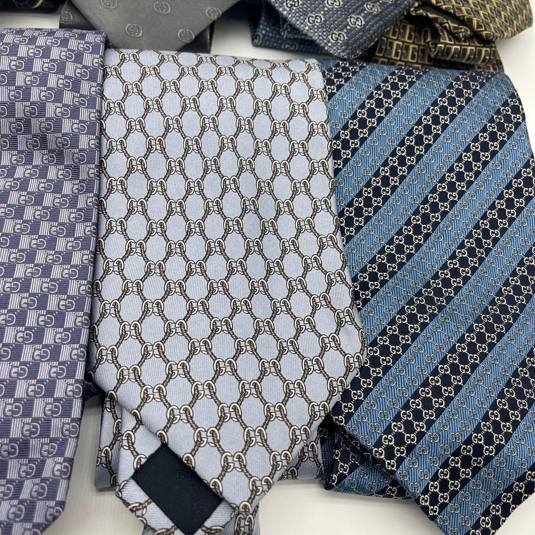 【極美品】Gucci GG ネクタイセット 12本　まとめ売り　ロット　ブランド