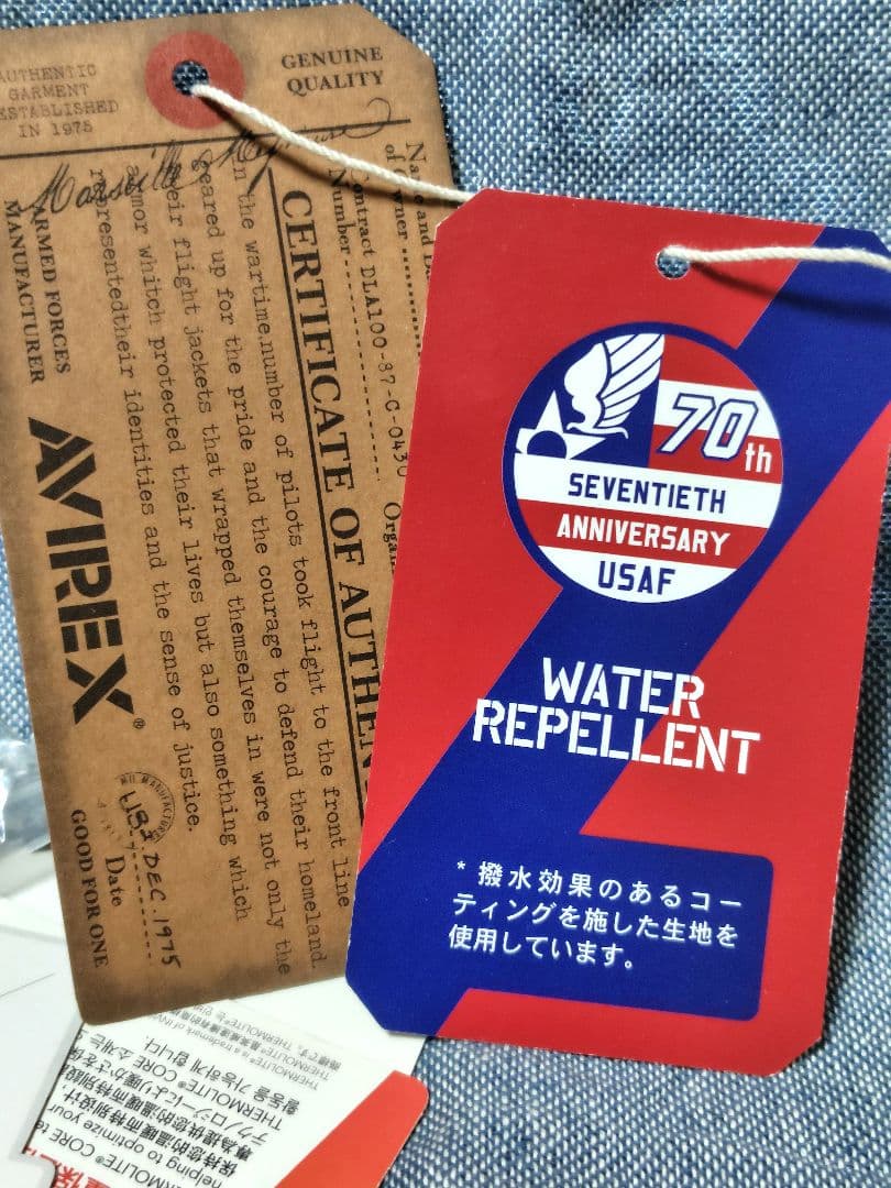 Avirex アメリカ空軍70周年記念 タイプ MA-1 フライトジャケット　M