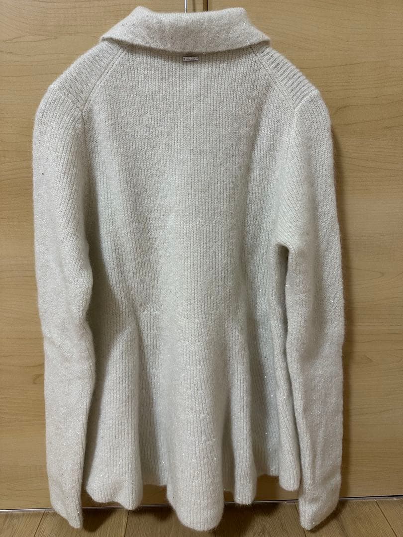 Mila Owen 【WEB限定カラー】衿付きペプラムニットプルオーバー