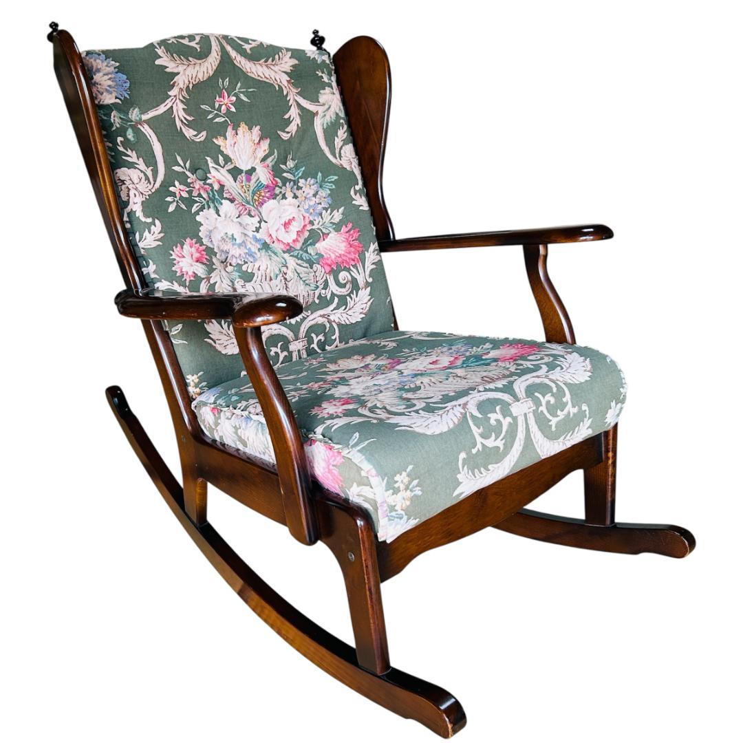 カリモク ロッキングチェア RC6002GK ブナ材 両ウイング ハイバック