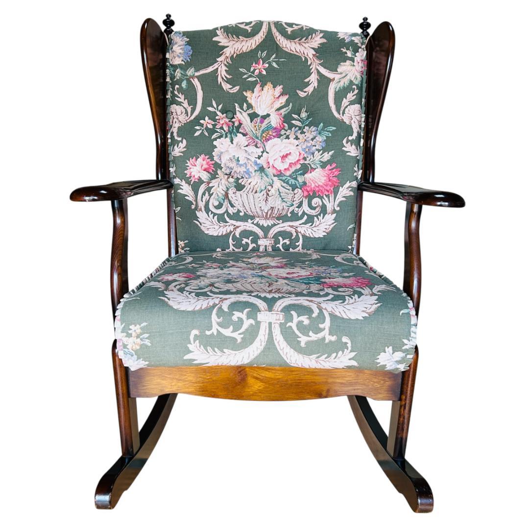 カリモク ロッキングチェア RC6002GK ブナ材 両ウイング ハイバック