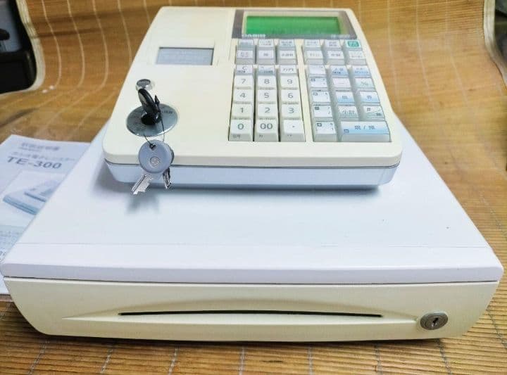 カシオレジスター　TE-300　フル設定無料　 送料無料人気機種　929291