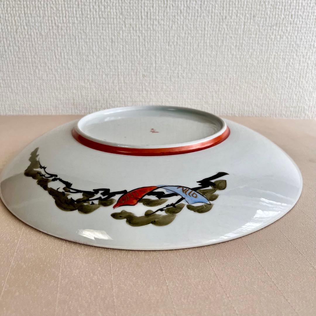 ★アンティーク　骨董品 　時代物　★九谷焼　大皿　 八寸皿　ディナー皿