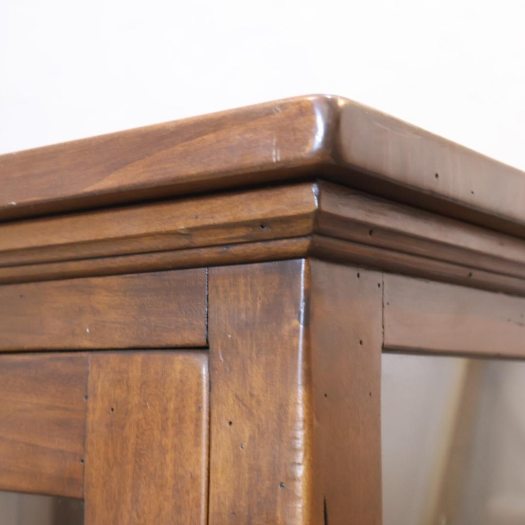 WOODEN イタリア製 パイン材 飾り棚 キュリオケース 本棚 書棚 収納棚