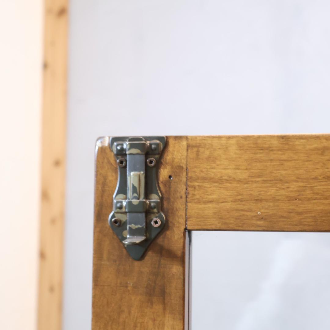 WOODEN イタリア製 パイン材 飾り棚 キュリオケース 本棚 書棚 収納棚