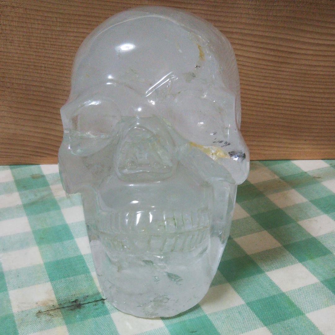 天然水晶 ドクロ 置物 サイズ大