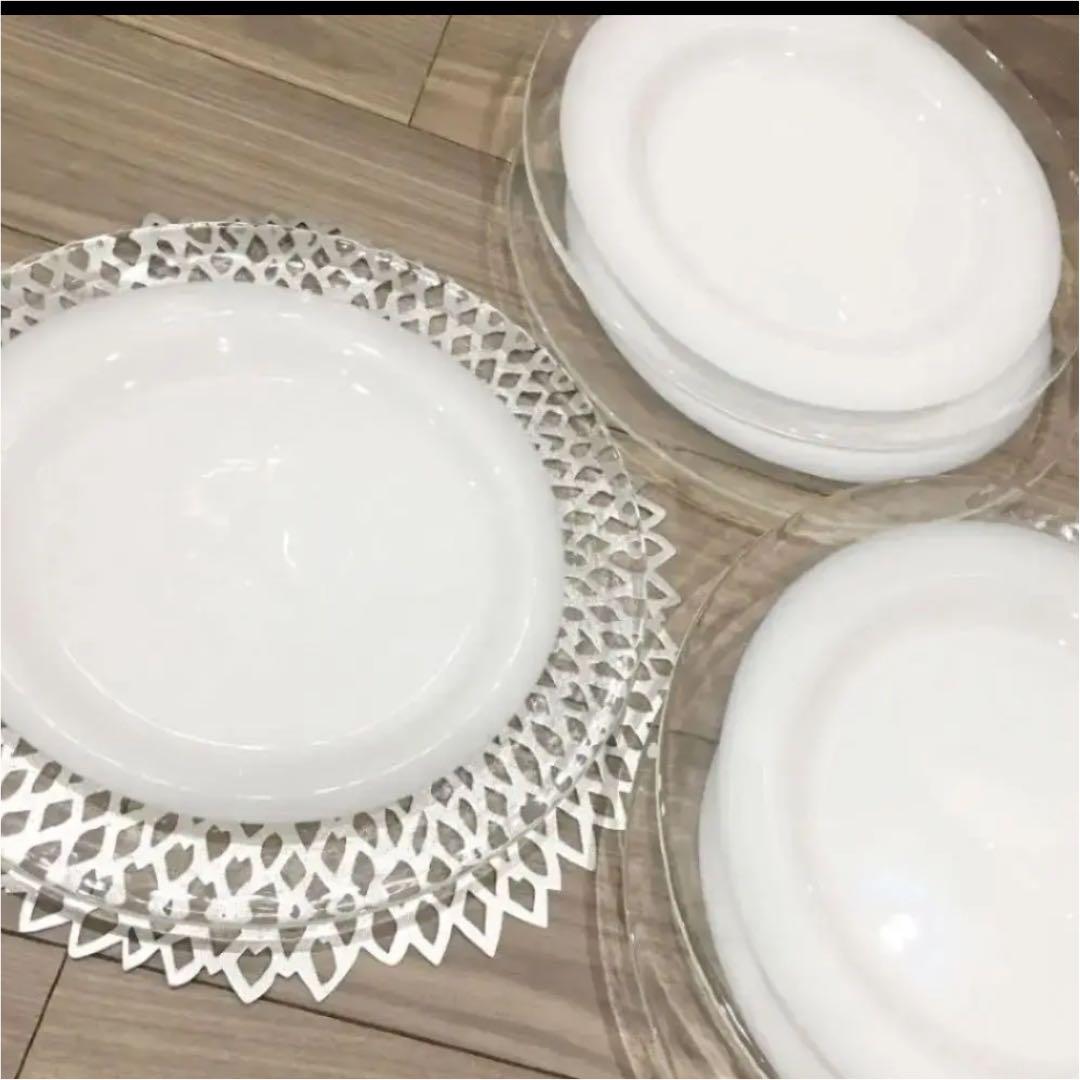 CONRAN ガラスプレート ラウンドプレート 大皿　4枚