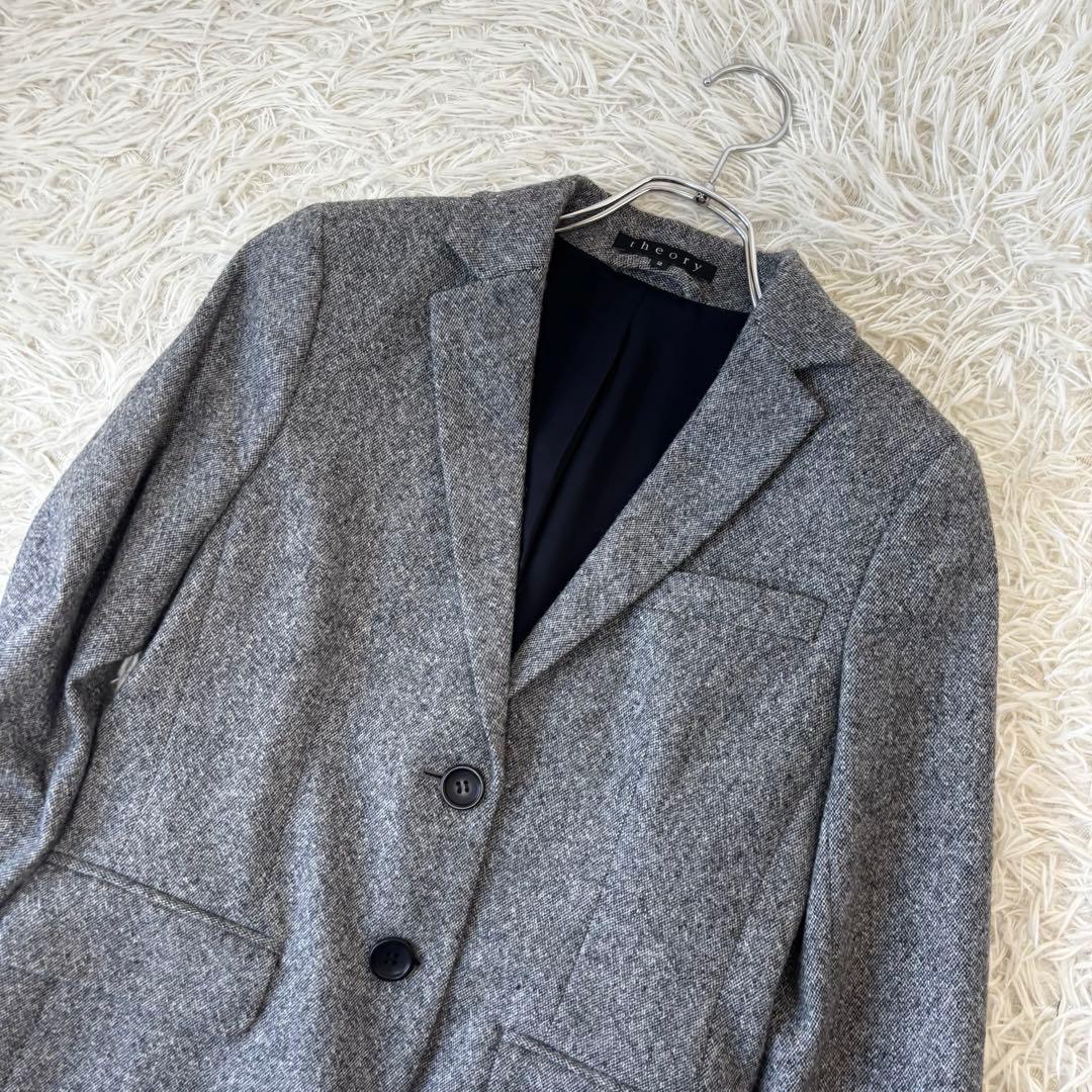 Theory✨パンツセットアップ　ツイード　2B 秋冬生地　ビジネススーツ　M
